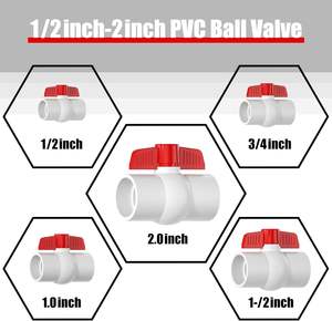 PVDF PPH CPVC <strong>UPVC</strong> PVC Simple <strong>Ball</strong> <strong>Valve</strong> DN15-DN150 Industrial Plastic <strong>Ball</strong> <strong>Valve</strong> - Product Image 5