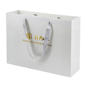 Bolsas de Papel con Lámina Dorada Personalizadas al por Mayor, Empaque de Cartón para Ropa Interior, Prendas, Zapatos y Compras con su Propio Logotipo - Product Image 3