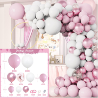 Kit d'arche de ballons en latex, enseigne néon assortie, décoration florale, toile de fond pour fête d'anniversaire et séance photo
