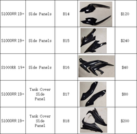 Carénages de cadre en fibre de carbone 3K pour BMW S1000RR 2019-2024, pièces et accessoires de moto