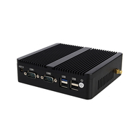 Mini PC industriel sans ventilateur Intel N2830 double LAN, boîtier métallique, mini serveur embarqué pour l'automatisation OEM ODM