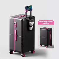 Valise à roulettes silencieuse grande capacité 20-26 pouces, légère, avec serrure à combinaison, pour hommes et femmes, idéale pour les voyages