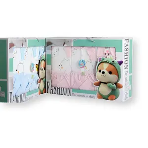 Benutzer definierte starre Karton Geschenk box Verpackung für Baumwolle Baby kleidung Hart faltbare Pappkartons für Neugeborene Baby Kleidung Set
