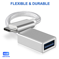 Câble USB OTG 3.0 femelle vers Type C mâle adaptateur connecteur adaptateur de tête en métal