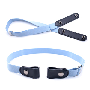 Cintura Elastica Classica alla Moda per Donne e Ragazze, Fibbia con Anello a D in Ferro/Lega di Zinco, Materiale in Poliestere/Gomma, Stile Formale per Esterni, 2-4cm - Product Image 1