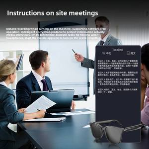 المورد بسعر الجملة سماعة بلوتوث AI سماعة ترجمة النظارات مع التطبيق - Product Image 4