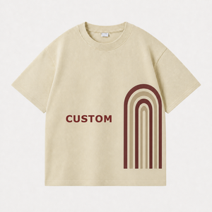 T-shirt personnalisé avec impression de portail en grès pour l'Europe et l'Amérique du Nord, vente en gros OEM - Product Image 1