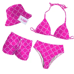 LOGO personalizzato nuovo Design Bikini Sexy Mini costume da bagno a due pezzi da donna triangolo costume da bagno costume da bagno Sexy da donna estivo