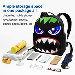 2024 gros dynamique intelligent grand écran affichage Led petit monstre sac à dos avec Programmable étanche Led sac écran affichage - Product Image 6