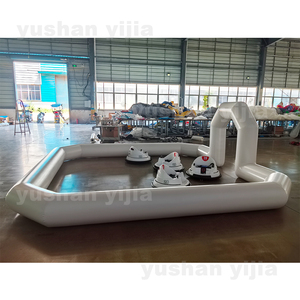 Sol gonflable en PVC blanc pour arènes <span class=keywords><strong>de</strong></span> voitures tamponneuses, idéal pour les parcs d'aventure en plein air et les pistes <span class=keywords><strong>de</strong></span> course - Product Image 5