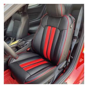Ensemble complet de housses de siège de voiture en cuir imperméables sur mesure pour Ford Mustang Coupé 2015-2024, toutes saisons - Product Image 1