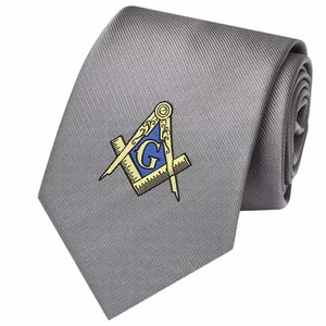 <span class=keywords><strong>Cravate</strong></span> en polyester jacquard de haute qualité Keer, logo de <span class=keywords><strong>marque</strong></span> célèbre, <span class=keywords><strong>cravate</strong></span> classique maçonnique - Product Image 3