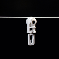 Glissière et rail pour rideau à plis ondulés KECO A0383, utilisés dans les rails de rideaux manuels et les rails de rideaux motorisés avec un design breveté