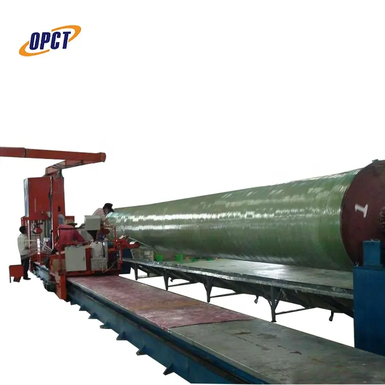 Máquina de bobinado de filamentos de tubería, DN30 ~ 4000 Frp/grp, línea de producción de tuberías Frp