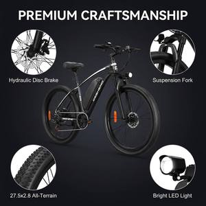 จักรยานเสือภูเขา Mokwheel Style 500W 48V15Ah มอเตอร์ฮับหลัง ขนาดยาง 27.5 นิ้ว ยางใหญ่ 5 เกียร์ ความเร็วสูง น้ำหนักเบา - Product Image 5