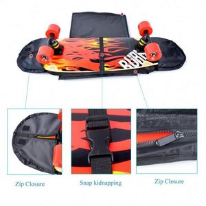 Sac de voyage professionnel pour skateboard et longboard, fabriqué en usine BSCI, réglable, en polyester 600D, sac de sport à bandoulière - Product Image 2