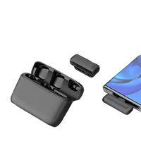 J13 Micrófono Lavalier Inalámbrico Portátil para Grabación de Audio/Video Mini Micrófono Tipo-C para iPhone/iPad y Android
