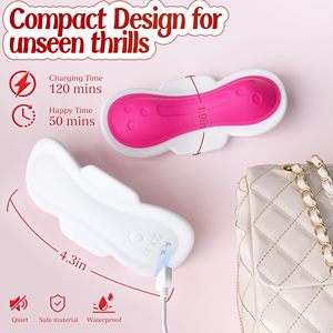 Đồ rung âm đạo mini hình bướm yên tĩnh, điều khiển từ xa bằng ứng dụng, đeo được, không nhìn thấy được, dành cho cặp đôi và phụ nữ. - Product Image 5