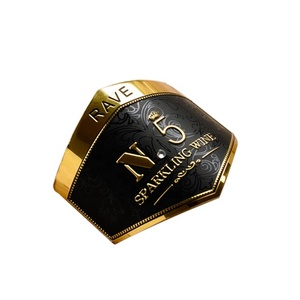 Upscale Fashion Wine <strong>Vodka</strong> Rum Whisky Cocktail Gin Metal <strong>Labels</strong> Manufactures - Product Image 6