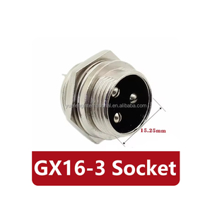 Conector Circular GX16 de 3 pines de diámetro macho y hembra de/3/4/5/6/7/8/9/10 pines, enchufe de aviación, Conector de Panel de cable de 16mm - Product Image 2