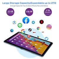 Tablette PC Android P30G en gros d'usine, 10 pouces, avec SIM, écran IPS 1280x800, 12 Go de RAM, 128 Go de ROM, batterie 6000 mAh, 5MP 8MP, OEM ODM m10