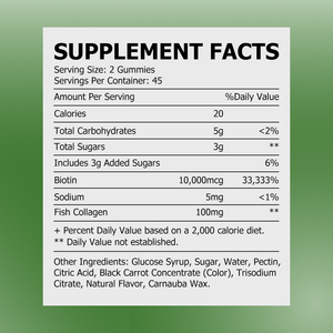 Hot Selling Vegan Hydrolyzed Whitening Antioxidant Gummy Collagen Gummies Biotin <b>Supplement</b> for Women Hair Skin Nails Support - Product Image 2