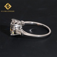 Grosir Pabrik 925 perak murni VVS cincin Moissanite untuk wanita Proposal cincin pernikahan