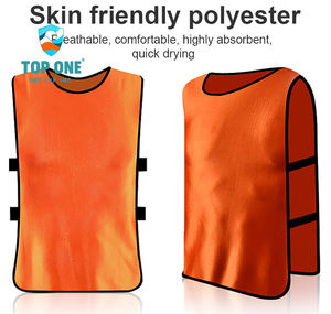 Top One Youth Blanc Noir Rugby Jersey Réversible Football Bib Petite Maille Football Formation Gilet - Product Image 2