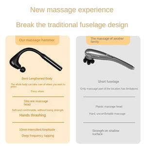 Senza fili motore Brushless pistola massaggio 5 teste di massaggio funzione musicale Cordless Robot dispositivo per l'applicazione del corpo guanti a forma di - Product Image 5