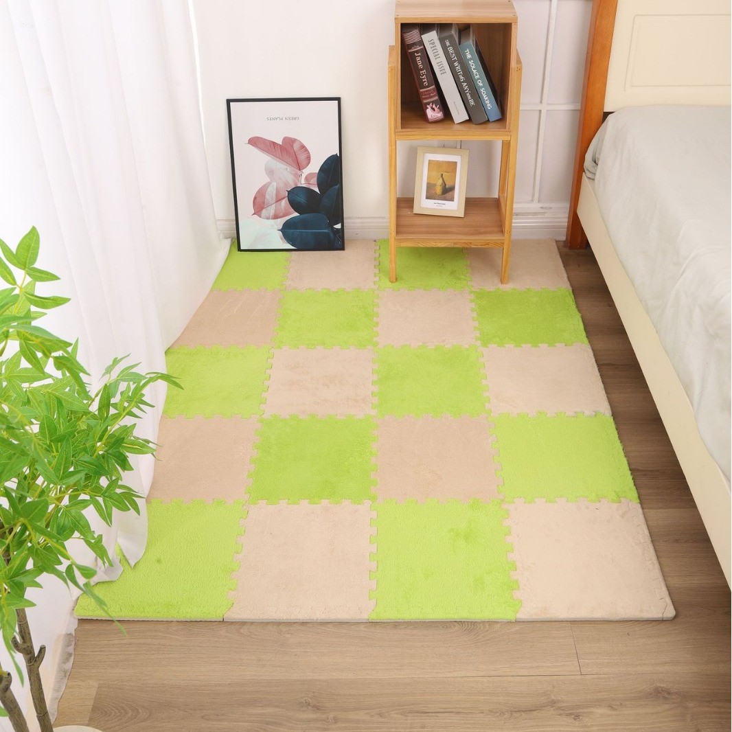 Camel/Verde [Incluye ribete de felpa]