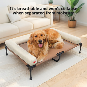 Her Mevsim İçin Köpek ve Kedi Yatağı Kamp Yatağı Çevre Dostu Ortopedik Uyku Polycotton Çıkarılabilir ve Yıkanabilir Evcil Hayvan Yatağı - Product Image 2