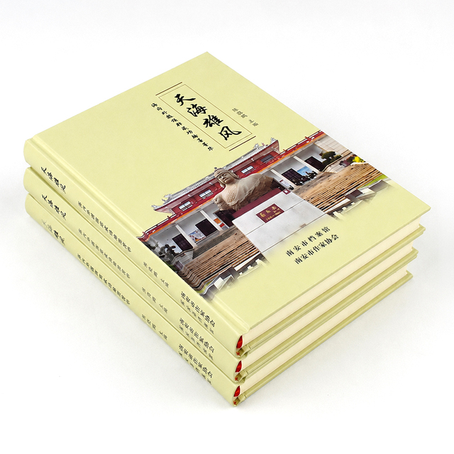 Factory Price Novel Custom Black and White Hardcover Book Gold Foil Cover Novels Bible Book Printing With Book Mark