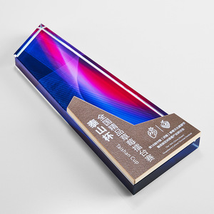 Toptan renk baskılı kupa ödülü tasarım kristal kupa kurumsal çalışanlar ödülleri kupa - Product Image 4