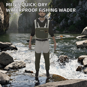 Las Mejores Botas de Pesca con Mosca para Hombre, Impresas, de Secado Rápido, Impermeables, Transpirables, de Poliéster/Nylon, para Caza y Pesca - Product Image 2
