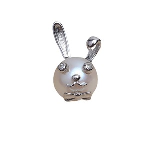 Colgante de Plata S925 con Perla Barroca, Diseño de Conejo Extraterrestre, para Mujer, Accesorios de Joyería DIY 4416 - Product Image 5