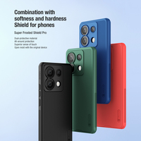 Haute qualité Nillkin marque Super givré bouclier Pro TPU pare-chocs dur PC arrière étui de protection pour téléphone portable pour Xiaomi Redmi Note 13 Pro
