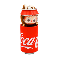 POOPMART Labubuu the MONSTERS 3.0 Série Cola Figurine en vinyle avec visage en peluche Boîte mystère Ornement de bureau de collection Jouet artistique
