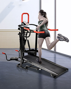 Cinta de correr manual multifunción económica para uso doméstico, frecuencia cardíaca mecánica plegable para correr con masaje y paso a paso 130kgs - Product Image 2