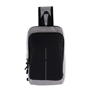 Sac de poitrine en PU ultra-léger pour homme, personnalisé en usine, sac à bandoulière simple pour voyage et moto, fermeture éclair - Product Image 6