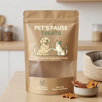 Sachets Doypack en papier kraft biodégradables sur mesure de qualité supérieure avec fermeture éclair thermoscellable, fenêtre et encoche de déchirement pour emballage alimentaire