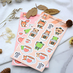 Stiker Vinyl Kiss Cut Anime Kartun Berkualitas Tinggi dengan Pola Hewan untuk Dekorasi Laptop, Botol Air, dan Notebook - Product Image 2