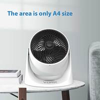 Ventilateur de circulation d'air domestique de 7 pouces, moteur AC silencieux, oscillation 3D, ventilateur de bureau pour la maison et la chambre