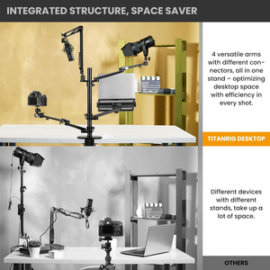 5-in-1 Đa Chức Năng Acrylic Sống Đứng Set Cho Máy Tính Xách Tay Ánh Sáng Núi <span class=keywords><strong>Microphone</strong></span> Bracket Máy Ảnh Chủ Youtube Trang Điểm Video - Product Image 5