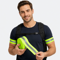Sangle en polyester réfléchissante haute visibilité pour sacs à dos de sécurité extérieurs et accessoires de vêtements de travail