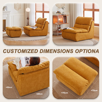 Fauteuils nuages individuels, Fauteuil nuage sans structure, Fauteuil pouf confortable en mousse pour la lecture