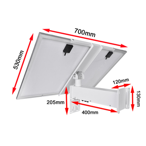 Kit de Energía Solar de 60W 30AH 333WH 12V para Sistema de Cámaras de Seguridad <span class=keywords><strong>Hanwha</strong></span> Vision, Suministro de Batería Solar para Exteriores Resistente al Agua con Soporte - Product Image 4