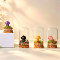 Ornement en cristal naturel sculpté en forme de mini-champignon, spécimen de terrarium, cadeau éducatif scientifique pour enfants, décoration de bureau