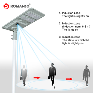 Lámpara Solar para Exteriores Todo en Uno de 20W 30W 40W 50W LiFePO4 12.8V con Sensor de Microondas IP65 para Jardín, Camino y Sendero - Product Image 4