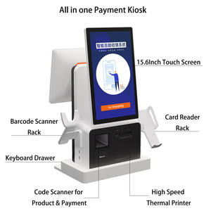 24 heures sur 24, dépanneur tout-<span class=keywords><strong>en</strong></span>-un, système de point de vente à double écran tactile, machine d'auto-contrôle <span class=keywords><strong>avec</strong></span> lecteur de codes à barres - Product Image 2