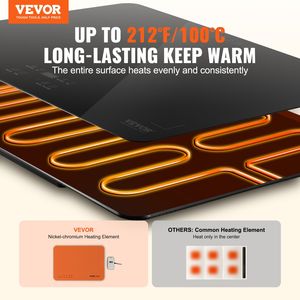DB Wholesale Electric <b>Warming</b> <b>Tray</b> Buffet Food <b>Warming</b> with Temperature Control Tempered Glass Serving <b>Trays</b> - Product Image 2